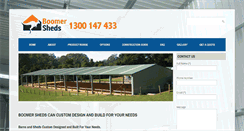 Desktop Screenshot of boomersheds.com.au